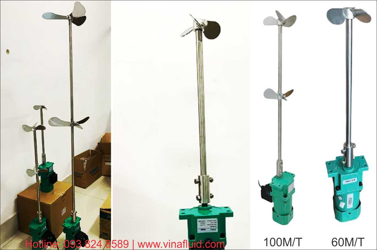 Máy khoáy hóa chất Maro SUS304 1 pha và 3 pha