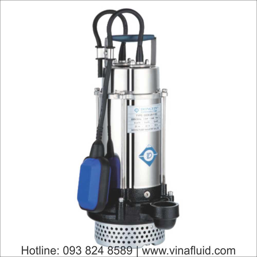 Bơm chìm nước thải DongYin QS 1 pha và 3 pha